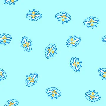 Hybrid cloud computing vector seamless pattern イラスト素材