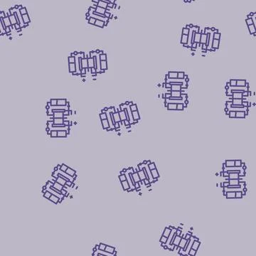 Hybrid storage system line vector seamless pattern Stock Illustration