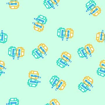Hybrid storage system vector seamless pattern Stock Illustration
