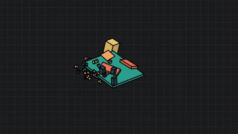 Hybrid Workspace Evolution And Productivity Motherboard Animation Stock Footage 340860464