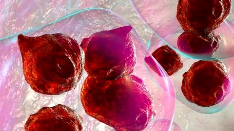 Hydatid cyst of Echinococcus granulosus Stockillustratie