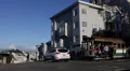 Hyde Lombard Street Tourist Atraction Trolley Cable Car Coit Tower San Francisco HD Footage