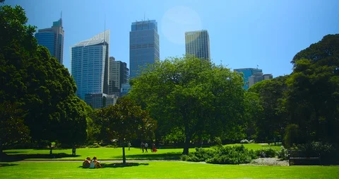 Hyde Park in central Sydney Stock Footage 128751200