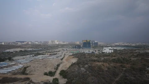 Hyderabad-City-Development-timelapse 4K Stock Footage 129347103
