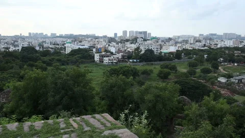 Hyderabad city Stock Footage 139851379
