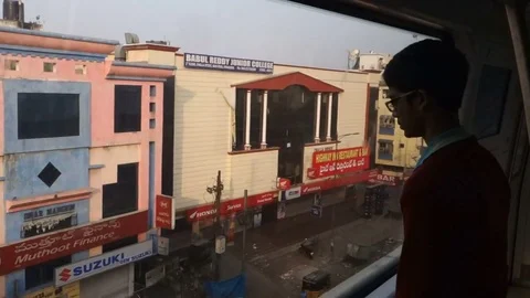 Hyderabad Metro Rail Stock Footage 83164822