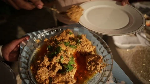 Hyderabadi-dum-ka-murgh Stock Footage 120324787