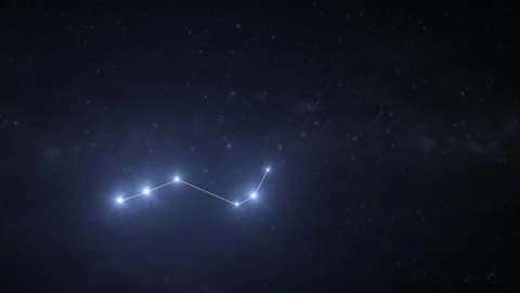 Hydra Constellation Animation – Star Map Stock Footage 333227166