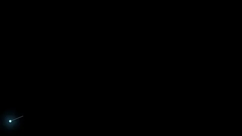 Hydra constellation on a black background. Glowing blue stars are connected by Video stock 118143407