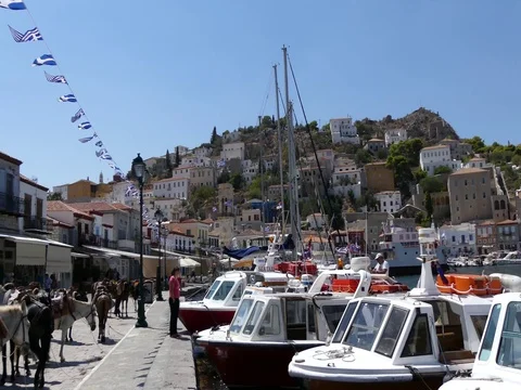 Hydra greece Stock Footage 78376036