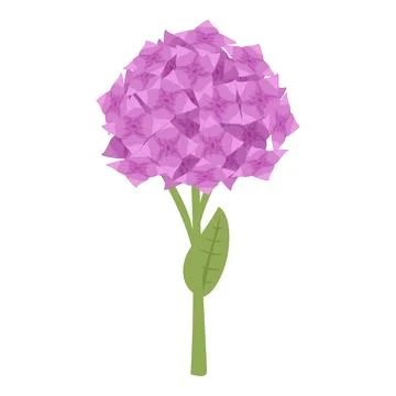 Hydrangea flower icon cartoon vector. Floral blossom Stock Illustration