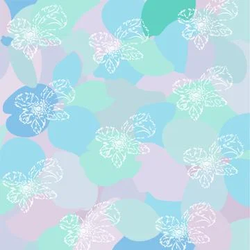 Hydrangea flower Stock Illustration