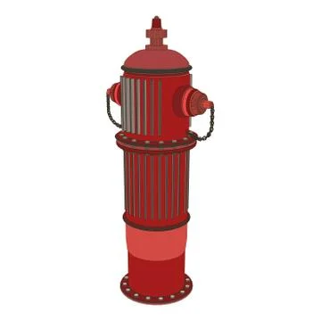 Hydrant fire vector water icon safety emergency department isolated illustrat Stock Illustration
