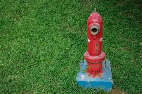 Hydrant pump in a grass Stock Photos