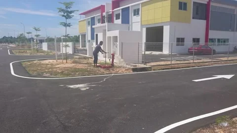 Hydrant water test 05 Stock Footage 135960649