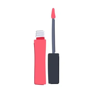 Hydrating lip gloss cartoon vector illustration Stock Illustration