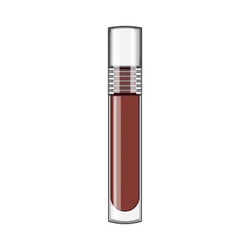 Hydrating lip gloss cartoon vector illustration Stock Illustration