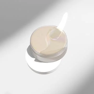 Hydrating under eye patches packaging mockup Ilustración de archivo