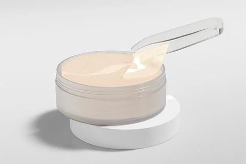 Hydrating under eye patches packaging mockup Ilustración de archivo