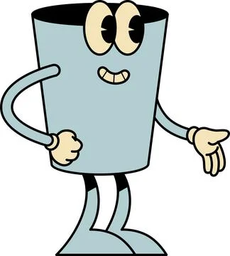 Hydration and Beverage Serving Mascot Stock Illustration