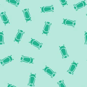 Hydration hiking backpack glyph vector seamless pattern 库存插图