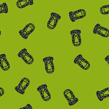 Hydration hiking backpack vector seamless pattern 库存插图
