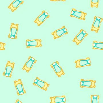 Hydration hiking backpack vector seamless pattern Illustrazione stock