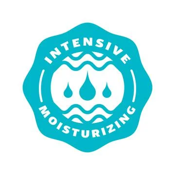 Hydration moisturizer icon, moisturizing water drop vector logo. Stock Illustration