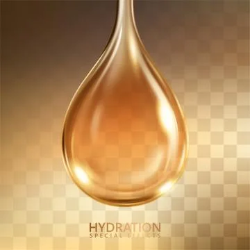 Hydration oil effect Ilustración de archivo