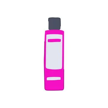 Hydration setting spray cartoon vector illustration Stock Illustration