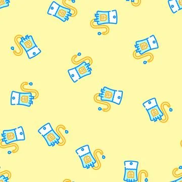 Hydration spa therapy treatment vector seamless pattern Stock Illustration