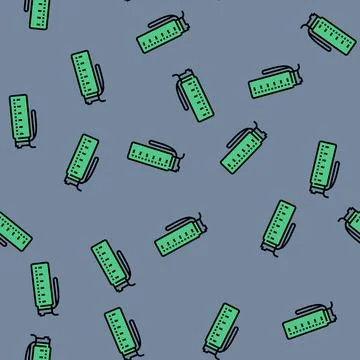 Hydration water bottle diarrhea vector seamless pattern Stock Illustration