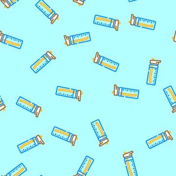 Hydration water bottle diarrhea vector seamless pattern Illustrazione stock