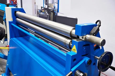 Hydraulic bending machine Stock Photos