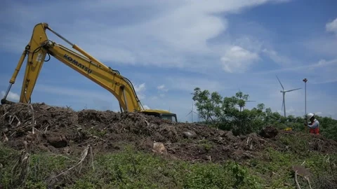 Hydraulic breaker Stock Footage 233198616
