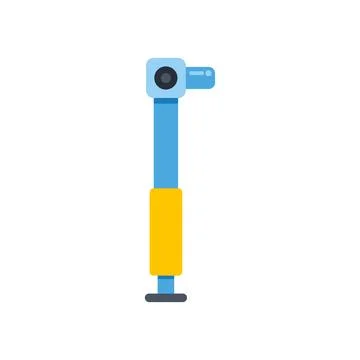 Hydraulic car jack tool lifting vehicle equipment service Stock Illustration