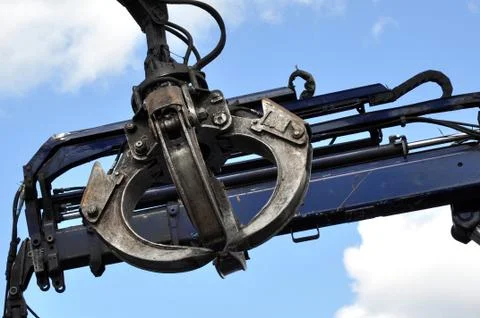 Hydraulic Claw Crane Stock Photos