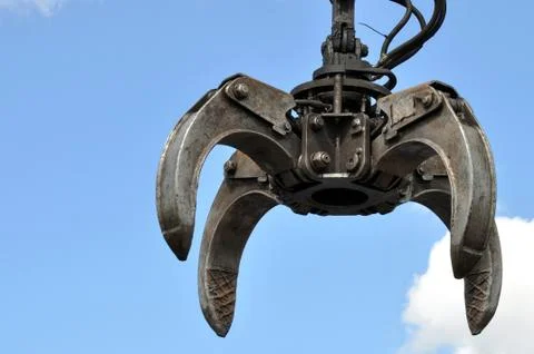 Hydraulic Claw Crane Stock Photos