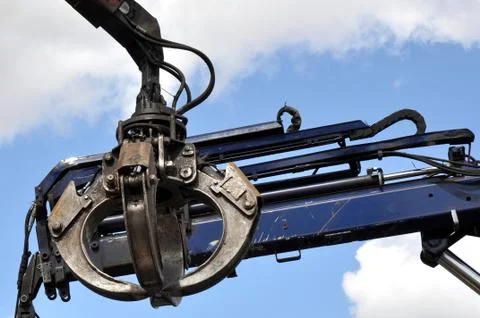Hydraulic Claw Crane Stock Photos