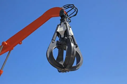 Hydraulic claw 스톡 사진