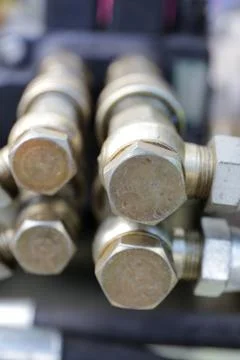 Hydraulic coupling Stock Photos