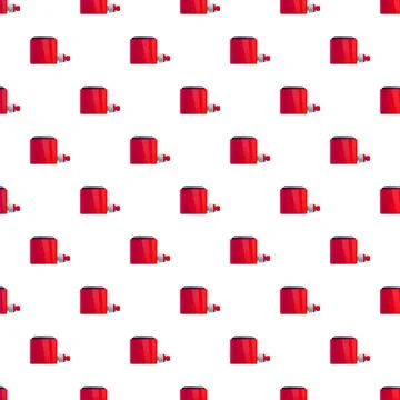 Hydraulic cylinder jack repeating pattern on white background 스톡 일러스트