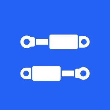 Hydraulic cylinders icon, vector design Stock Illustration