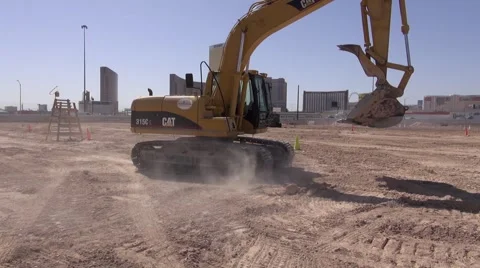 Hydraulic Excavator Backing Up Stock Footage 40271876