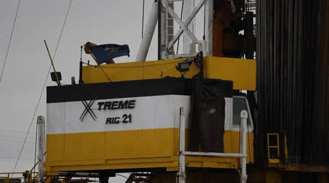 Hydraulic Fracturing Site (Fracking) Stock Footage 24653709