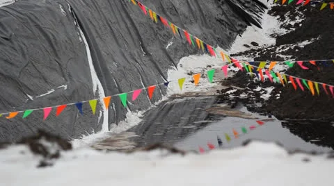 Hydraulic Fracturing Site (Fracking) Stock Footage 24655024