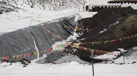 Hydraulic Fracturing Site (Fracking) Stock Footage 24655693