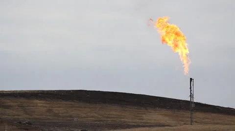 Hydraulic Fracturing Site (Fracking) Stock Footage 24656022