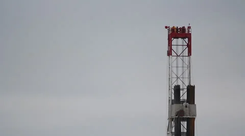 Hydraulic Fracturing Site (Fracking) Stock Footage 24656210