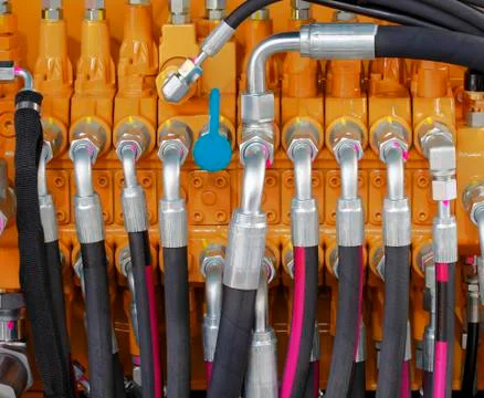 Hydraulic Hoses Stock Photos
